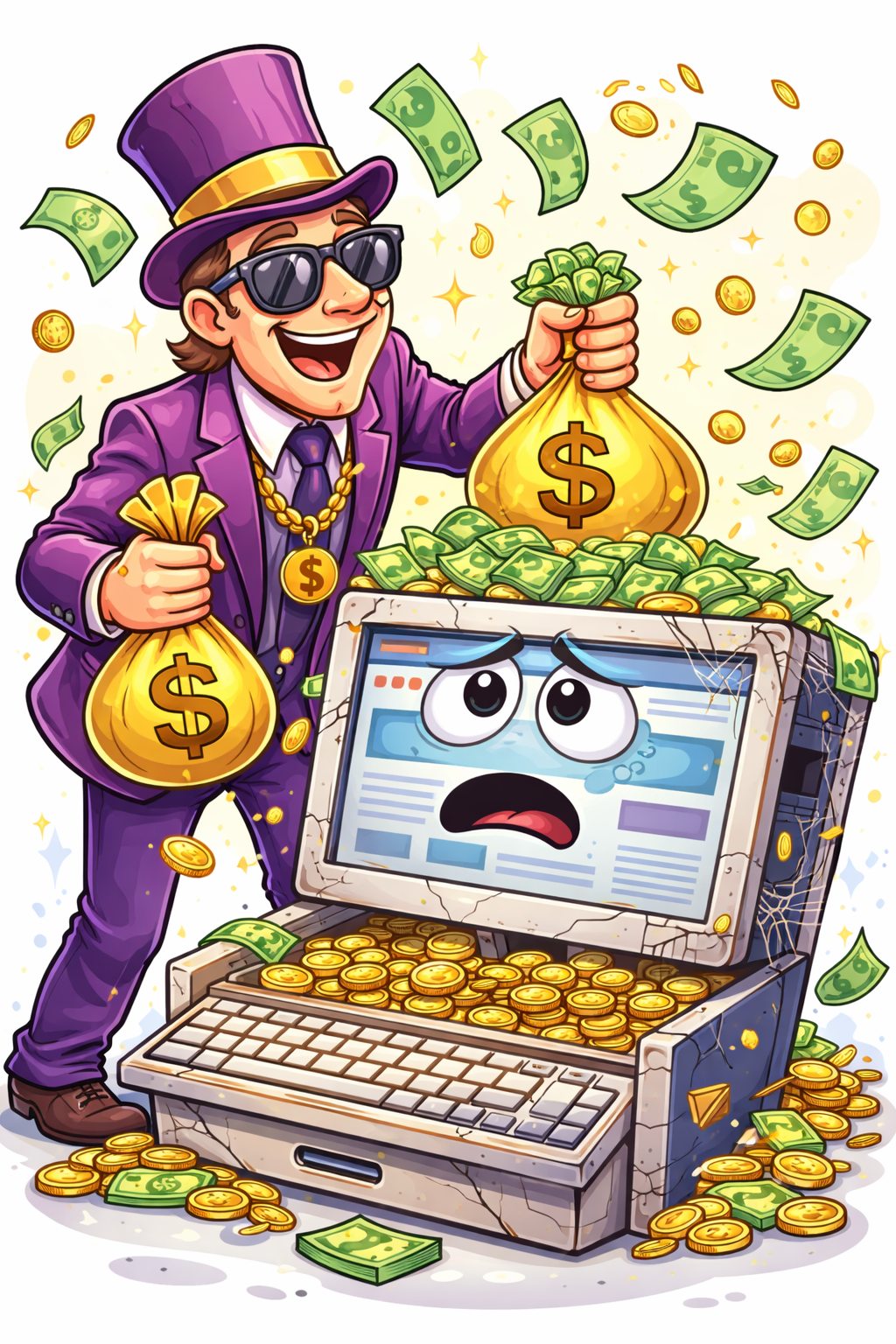 Allégorie du riche propriétaire terrien qui aide le pauvre GameTrip