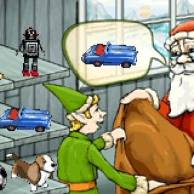 Mets les cadeaux comme le Père Noël te le demande.