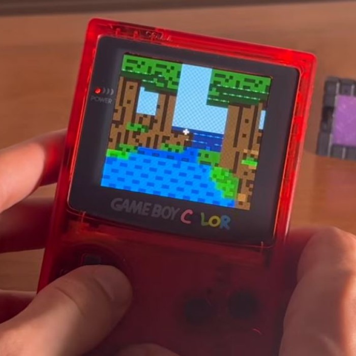 Illustration de l'article Minecraft tourne en 3D sur Game Boy Color. Si.